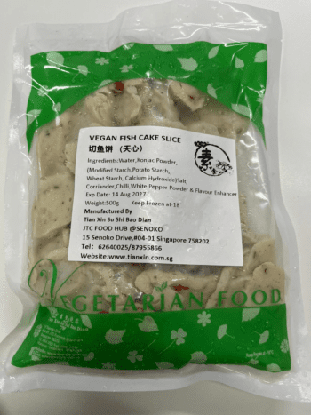 Vegetarian Fish Cake Slice 鱼饼切 500g (Tian Xin)