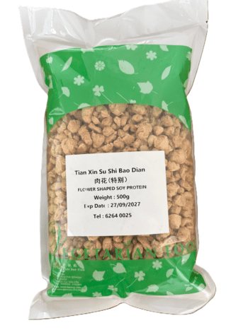 Vegetarian Soy Protein 素肉花 500g (Tian Xin Su Shi Bao Dian)