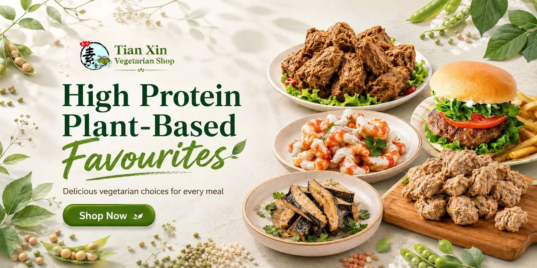 Tian Xin Su Shi Bao Dian - Plant-based High Protein Dishes