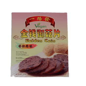 Vegan Golden Coin (Spicy) 金钱御菇片 (香甜辣味 )150g(Yi Lu Fa)