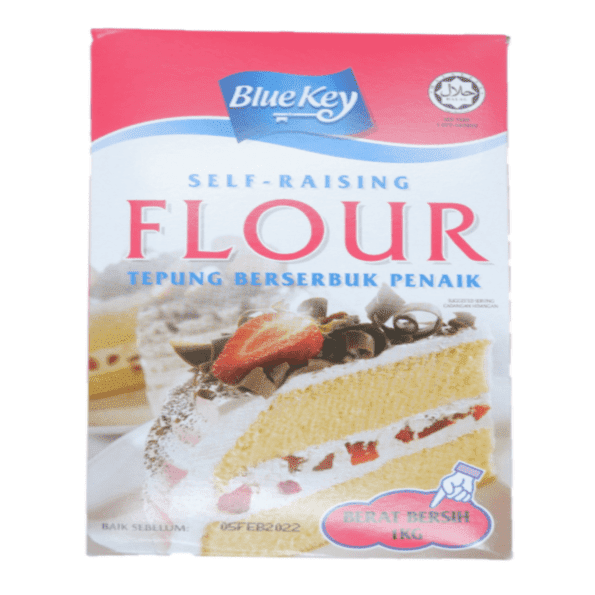 Self-Raising Flour     自发粉  Tepung Berserbuk Penaik 1kg   (BlueKey)