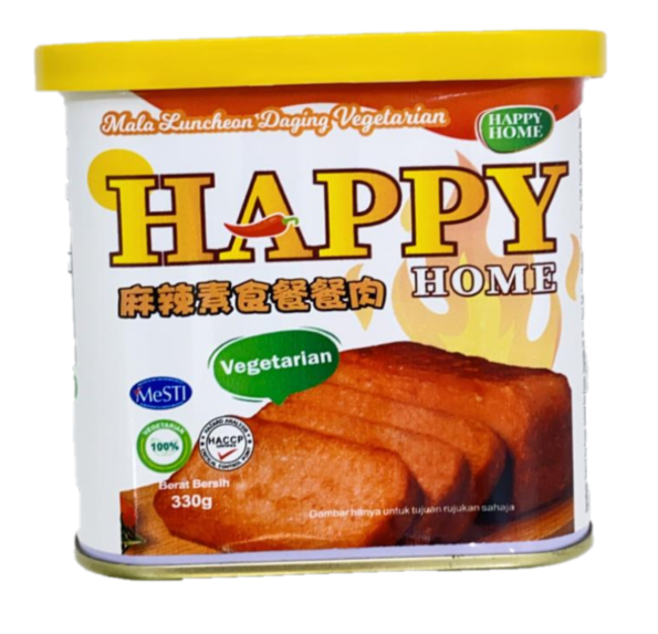 Mala Vegetarian Luncheon Meat 麻辣素食餐餐肉 330g (Happy Home)