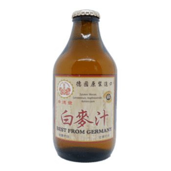 White Malz 白麦汁 Ingredients:碳酸水，全谷麦芽，忽布花抽取物。